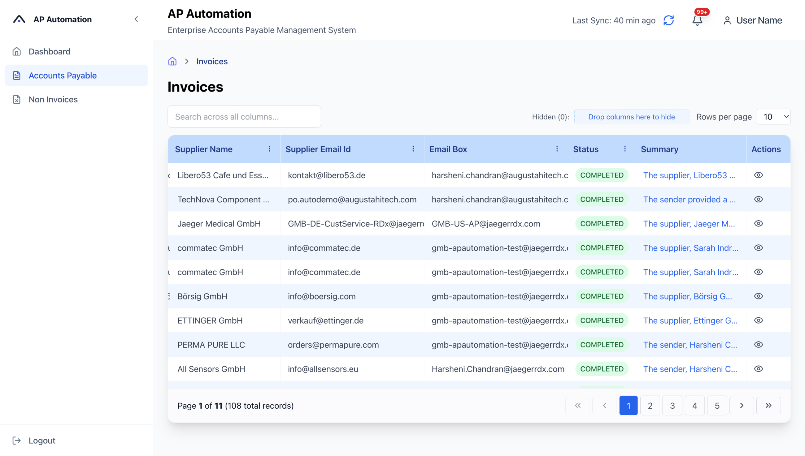 Centralized Actions Portal