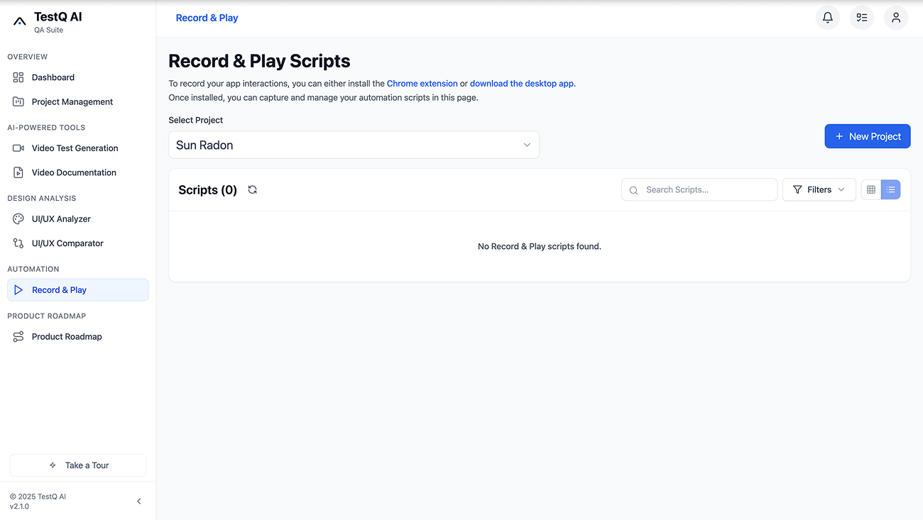 Record Real User Flows And Save Them As Automation Scripts